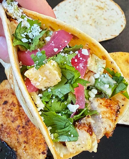 Blackstone Pineapple Sriracha Fish Tacos