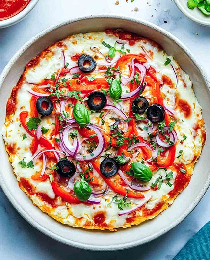 Crustless Cottage Cheese Pizza Bowl