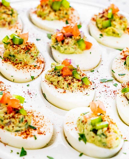 Guacamole Deviled Eggs