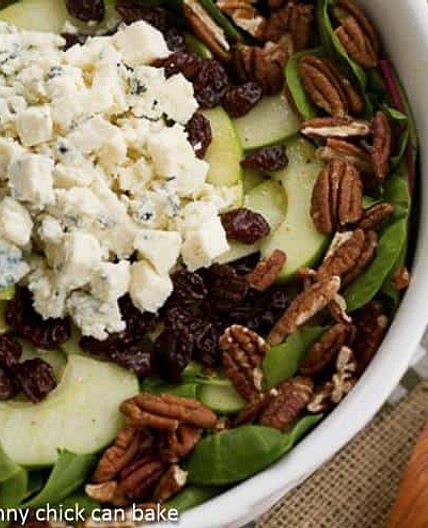 Winter Salad with Apples, Pecans, Blue Cheese and Dried Cherries