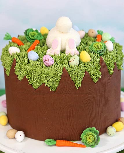 Chocolate Easter Bunny Cake