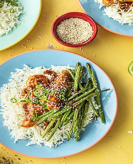 Teriyaki Chicken Tenders with Jasmine Rice and Green Beans