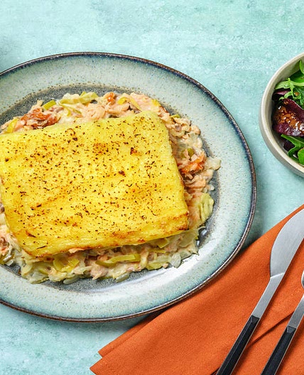 Parmentier au saumon & ail des ours Recette pour robot de cuisine | 4 personnes max