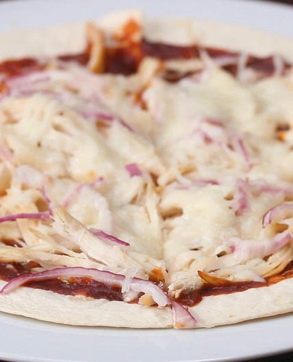 BBQ Chicken Tortilla Pizzas Recipe by Tasty