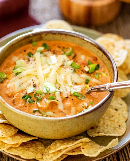 Cheesy Chicken Enchilada Soup