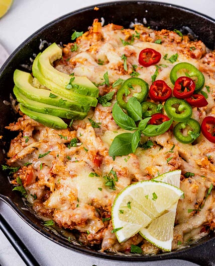 Hearty TexMex Inspired Chicken Casserole (Low-Carb)