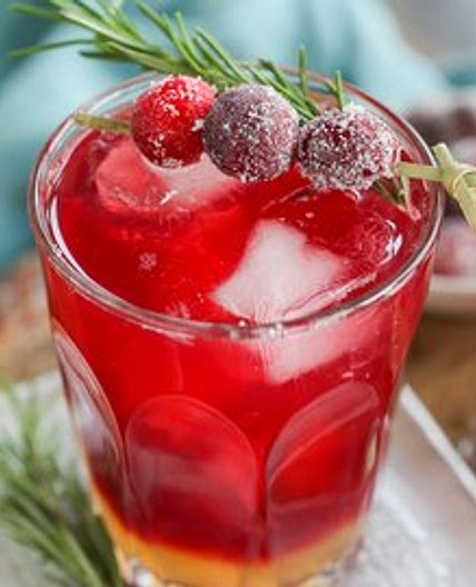 Rosemary Cranberry Mocktail