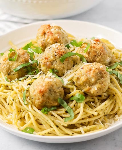 Chicken Pesto Meatballs Recipe