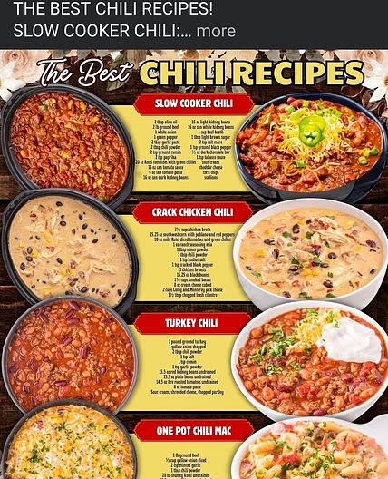 Chili recipies