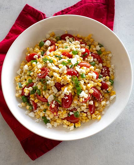 Corn, Tomato, and Feta Salad