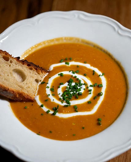 Creamy Roasted Butternut Squash Soup with Sage Brown Butter