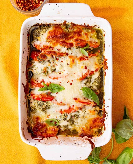 Easy Baked Pesto Chicken Recipe