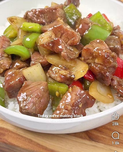 Black pepper beef