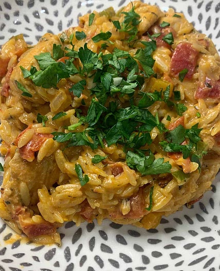 One Pot Cajun Chicken Orzo