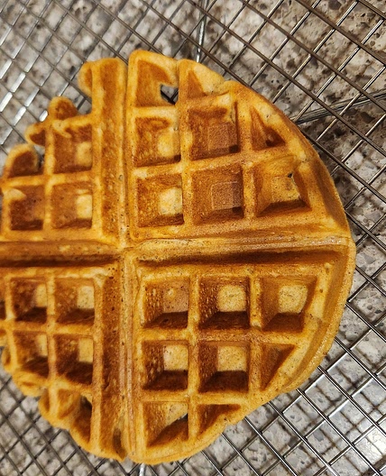 Sweet Potato Golden Waffles