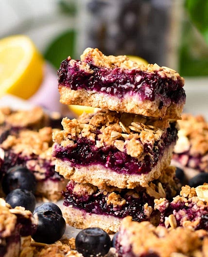 Vegan Blueberry Breakfast Bars