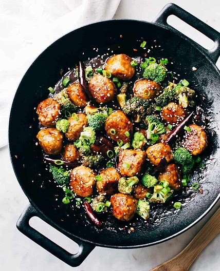 General Tso's Chicken Meatballs