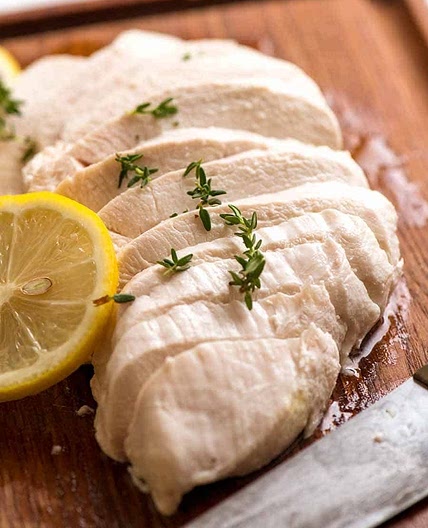 Poached Chicken - Foolproof, perfect, AMAZINGLY juicy breast