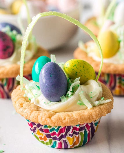Easter Basket Cookie Cups
