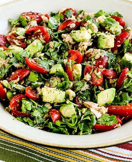 Tuna Avocado Tomato Salad