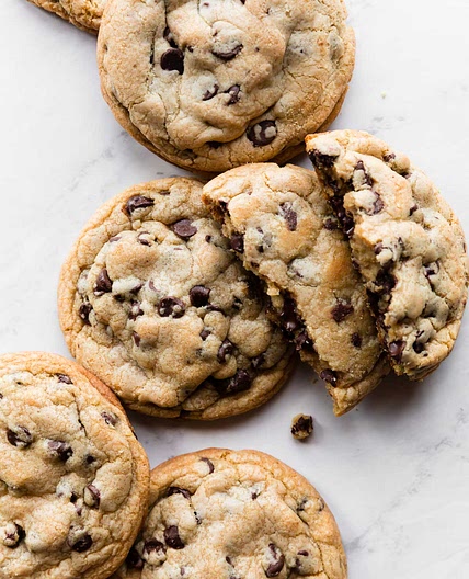 6 Giant Chocolate Chip Cookies