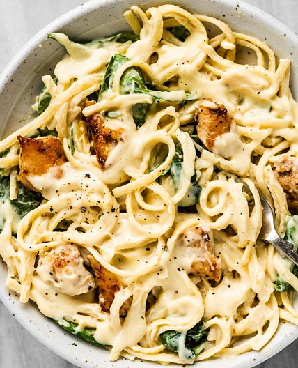 Healthy Chicken Alfredo
