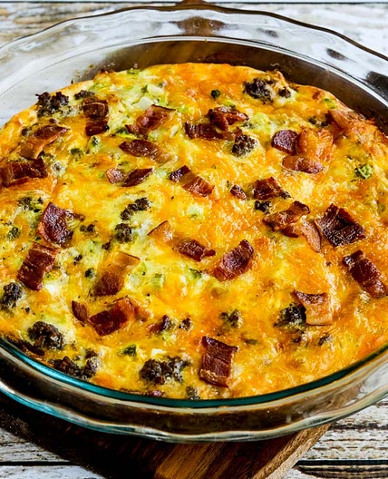 Bacon Cheeseburger Keto Breakfast Quiche