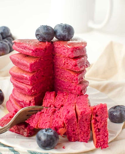 Pink Beet Pancakes