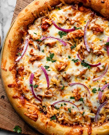 Homemade BBQ Chicken Pizza