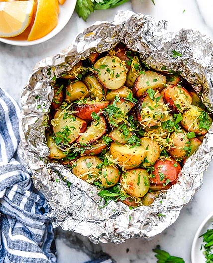 Lemon-Parsley Foil Packet Potatoes