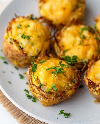 Hash Brown Egg Nests
