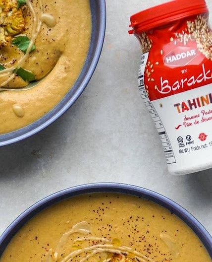 Roasted Cauliflower and Tahini Soup