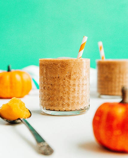Creamy Pumpkin Smoothie With Coffee