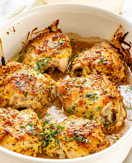 Oven Baked Chicken Thighs