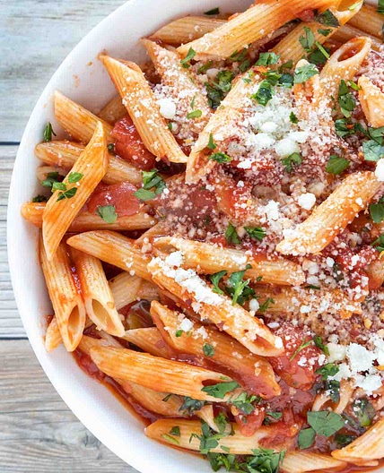Arrabbiata Sauce with Penne Pasta