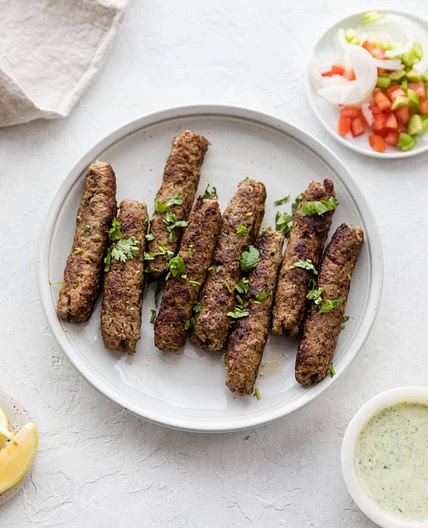 Pakistani Seekh Kebab (Ground Beef Skewers)
