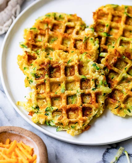 Savory Zucchini Waffles