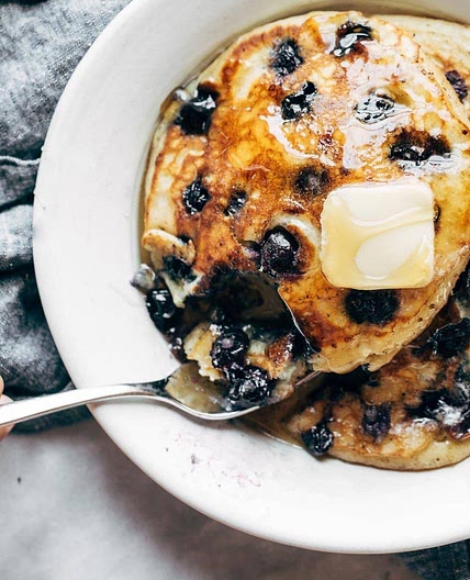 Fluffiest Blueberry Pancakes