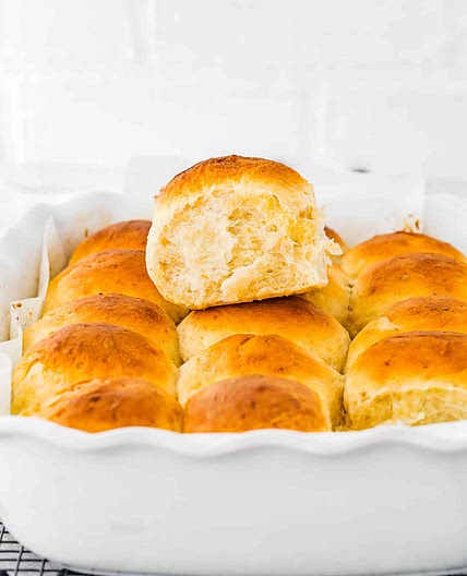 Eggless Homemade Hawaiian Rolls