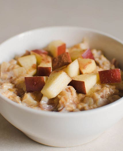 Porridge pomme et cannelle