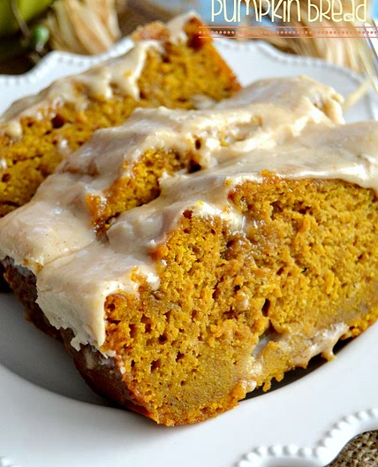 The BEST Pumpkin Bread with Brown Butter Maple Icing