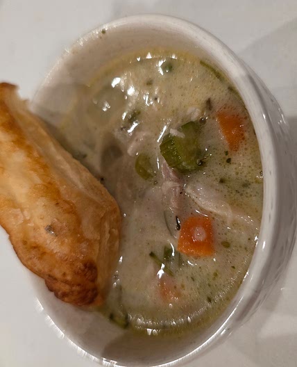 Chicken pot pie soup