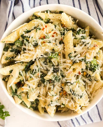 Pasta Florentine (Vegetarian)