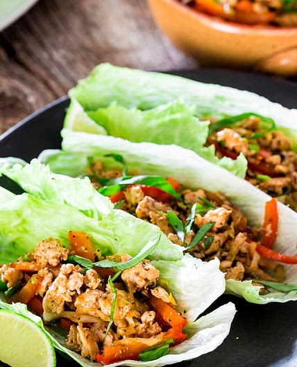 Thai Chicken Lettuce Wraps