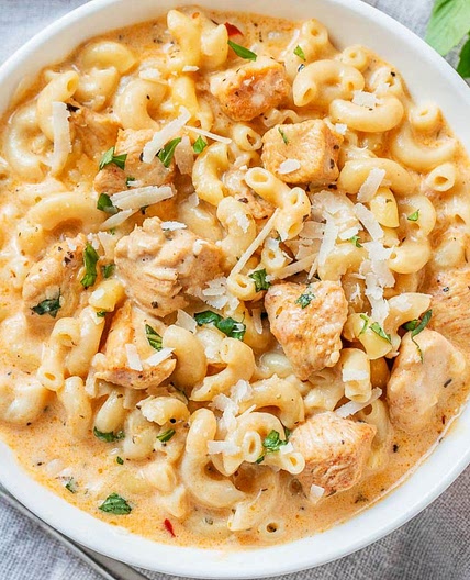Instant Pot Creamy Garlic Chicken Pasta