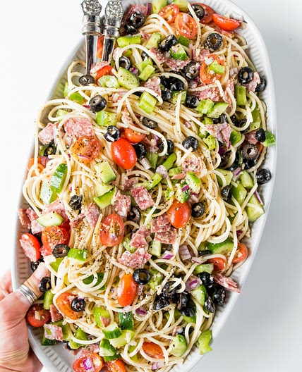 Summer Italian Spaghetti Salad Recipe