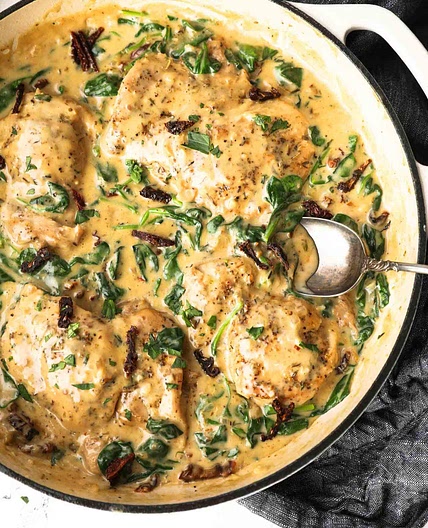 25-Minute Creamy Tuscan Chicken (Dairy Free)