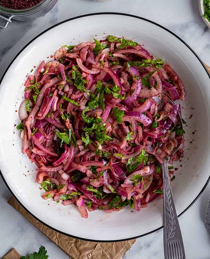 Sumac Onions (Turkish Onion Salad)