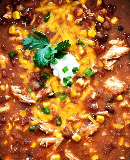 Slow Cooker Chicken Taco Soup