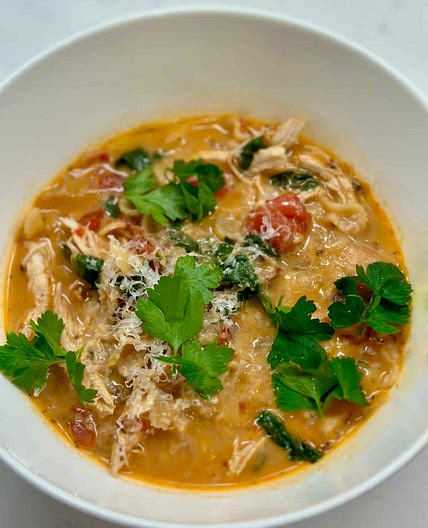 Creamy Cajun Chicken Pasta Soup